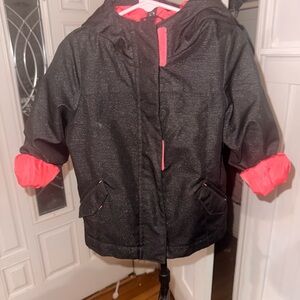 Cherokee Kids Black Jacket with Pink Highlights